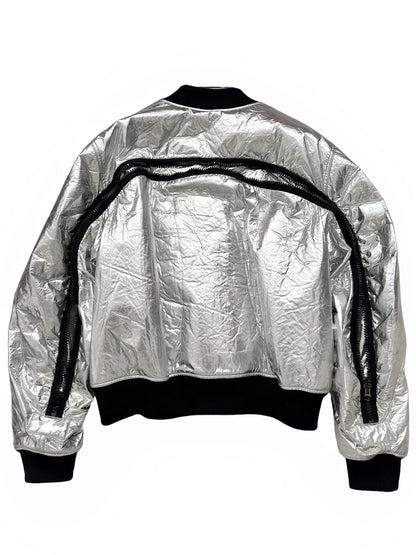 Metallic Backzip Bomber