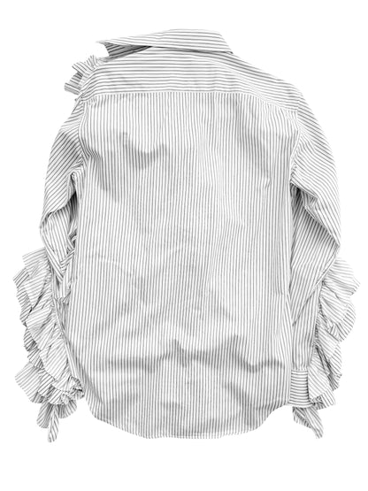 Virgil Abloh Ruffle Stripe Shirt