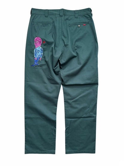Daniel Johnston Embroidered Slacks