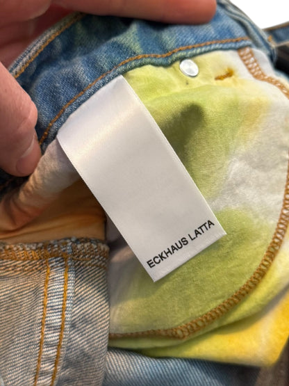 Wide Leg Dye Denim Jeans