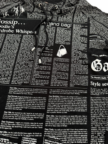 FW2000 Gazette Newspaper Graphics Hoodie