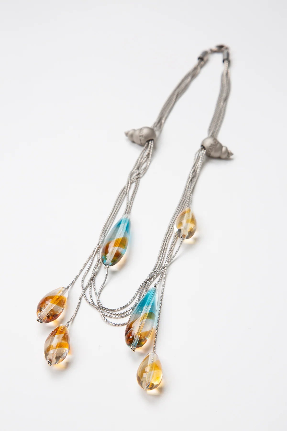 Sidhe Glass Gems Chains Necklace