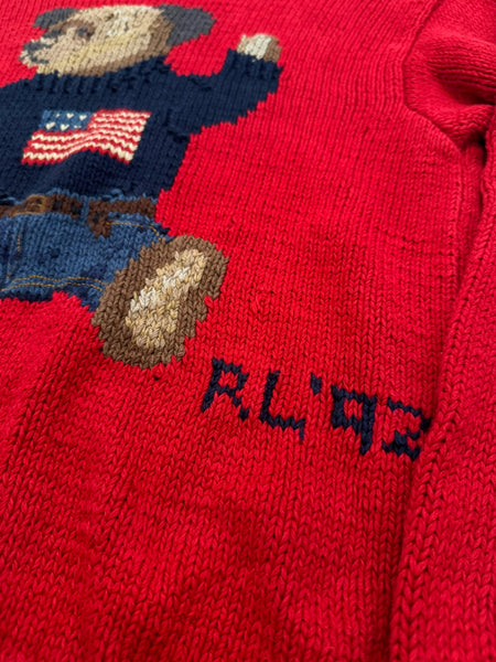 1992 Red Polo Bear Sweater