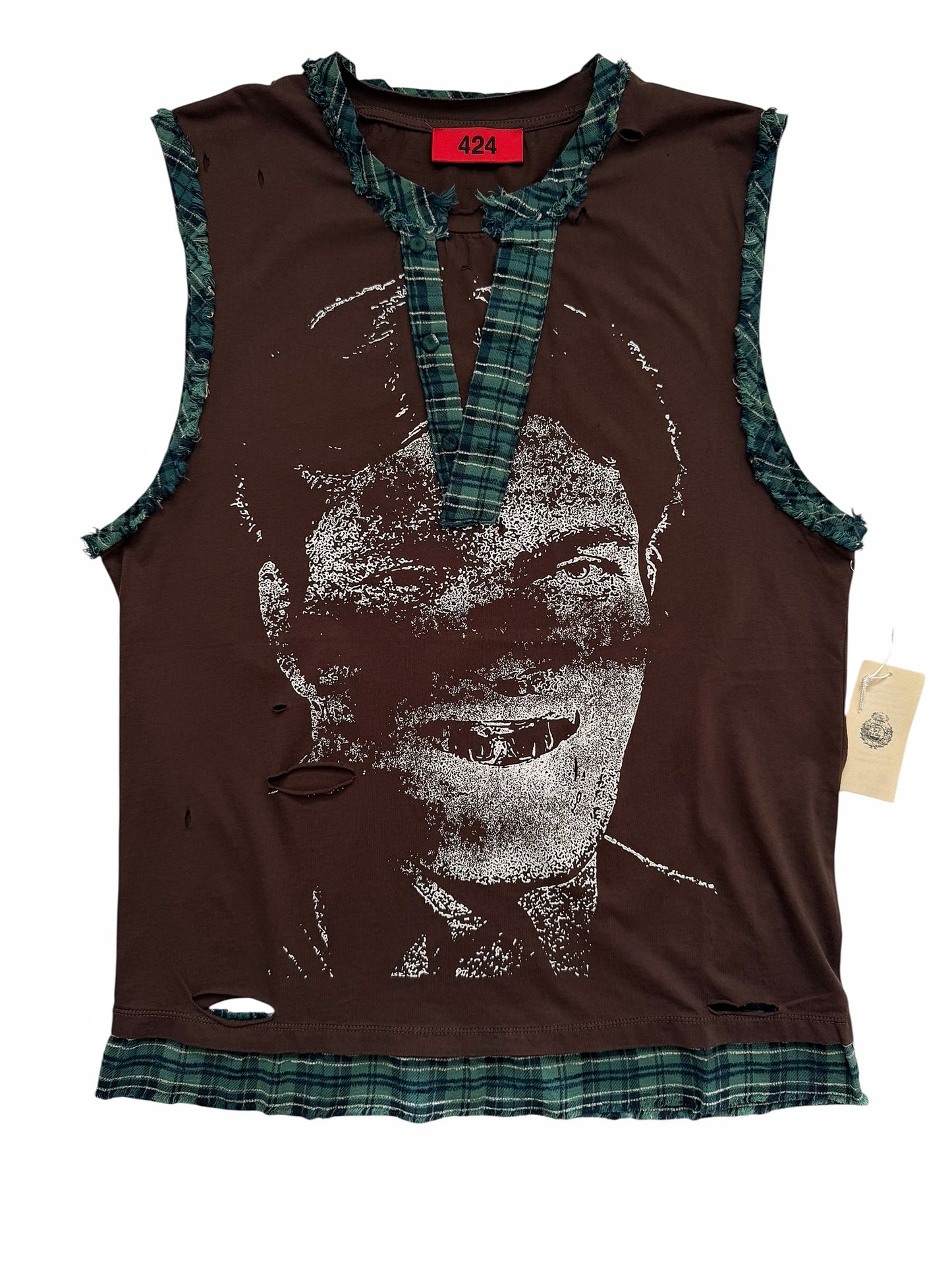Jaws James Bond Layered Distressed Tank Tee