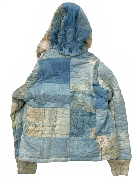 1/1 Sample Scrap Patchwork Indigo Military Puffer Snorkel