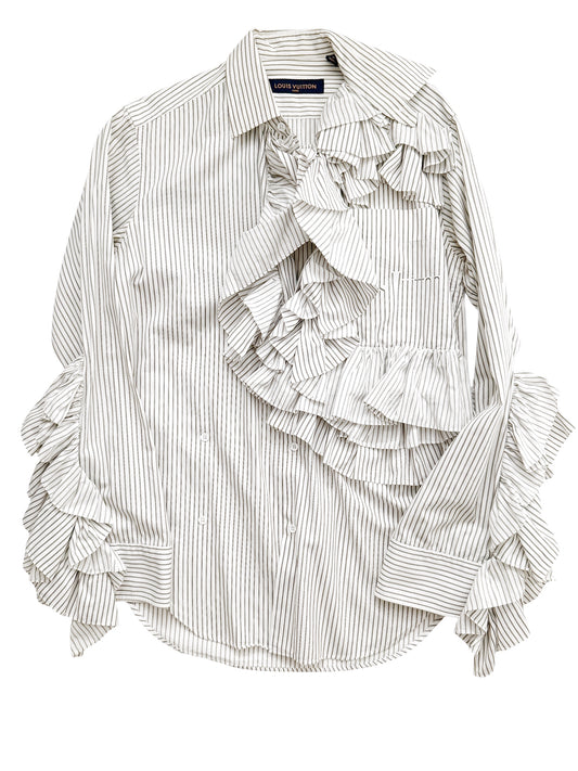 Virgil Abloh Ruffle Stripe Shirt