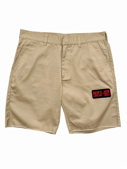People = Shit Khaki Cut Off Shorts
