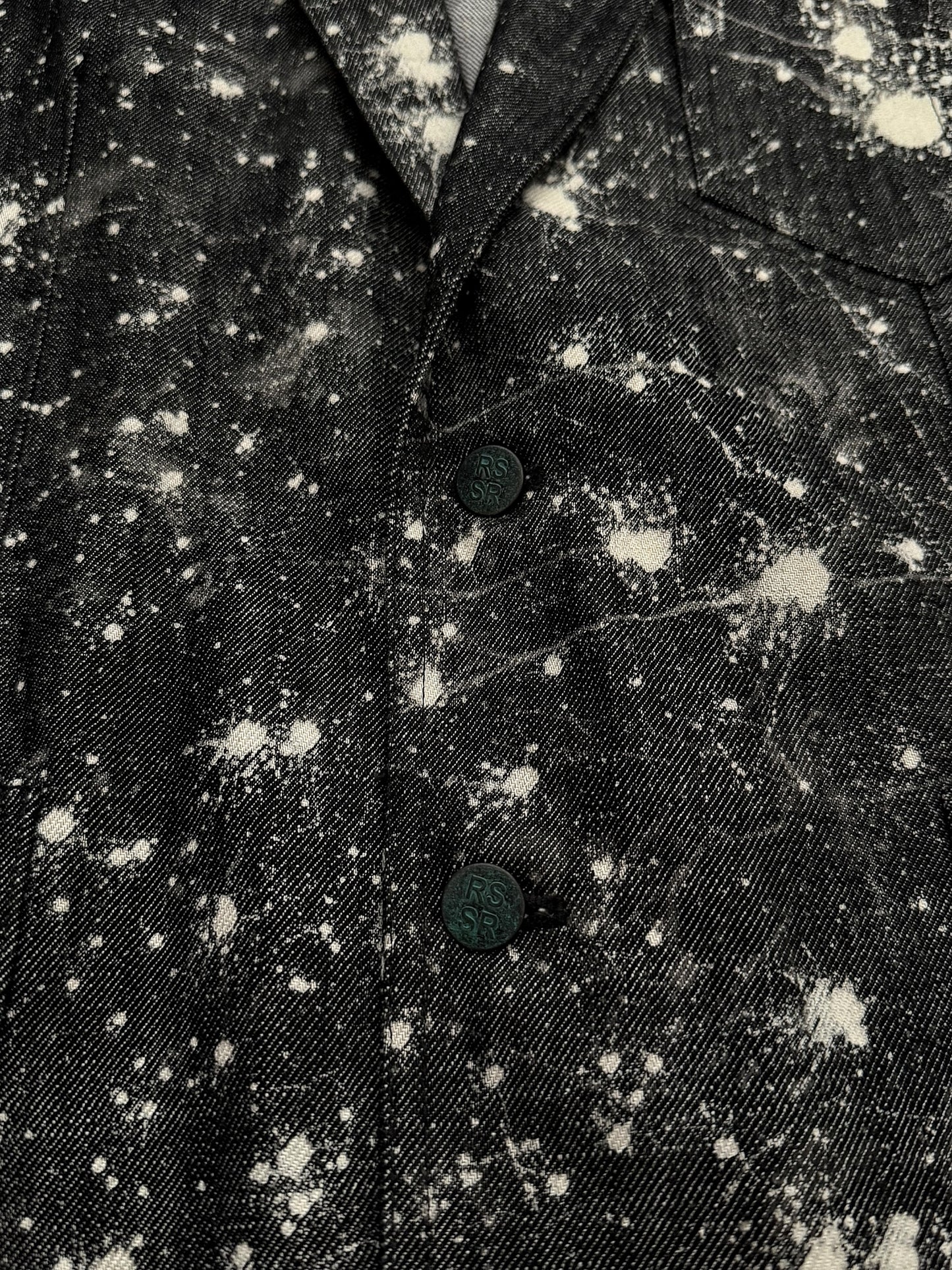 x Sterling Ruby Bleach Denim Blazer