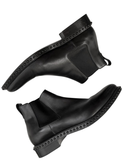 Studded Chelsea Boot Black Leather