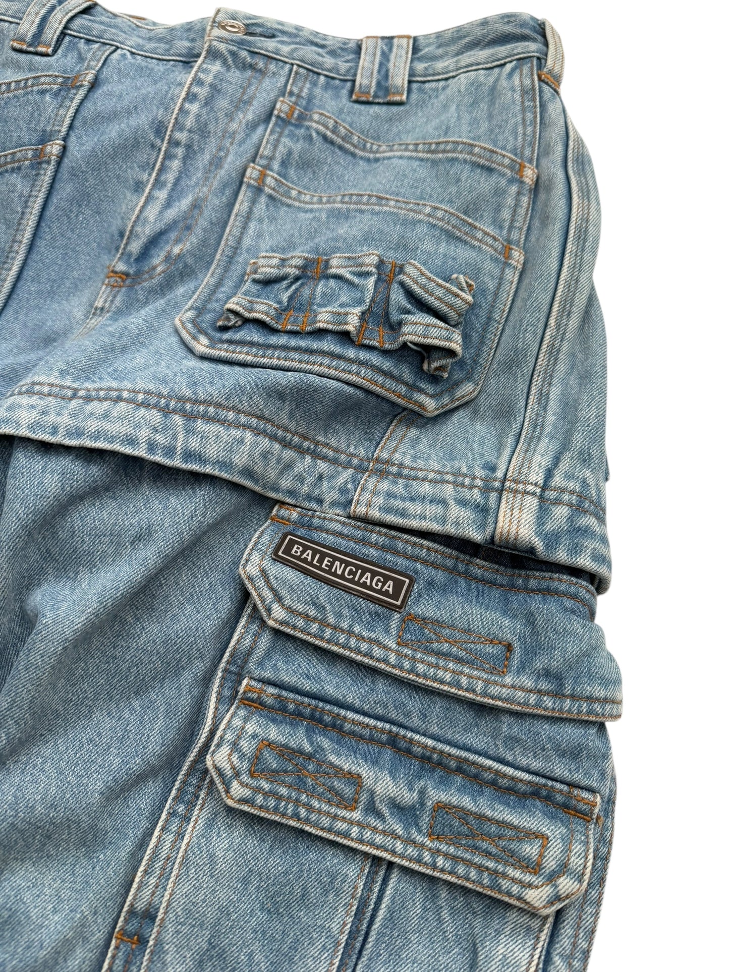 Modular Cargo Denim Jeans