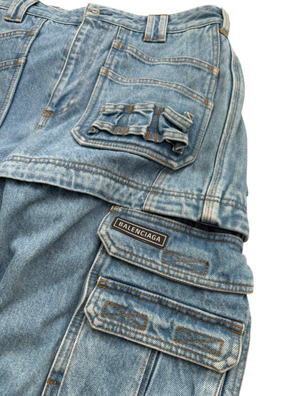 Modular Cargo Denim Jeans