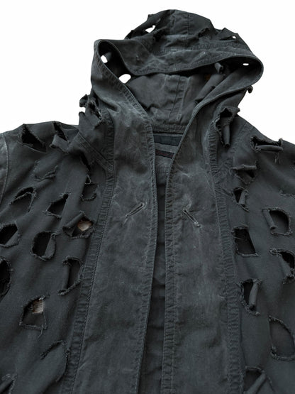 Blade Cut Layer Hooded Jacket