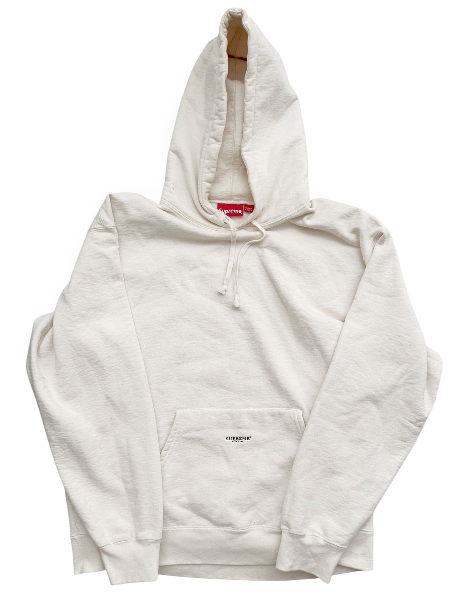 Micro Logo Hoodie (Natural White)