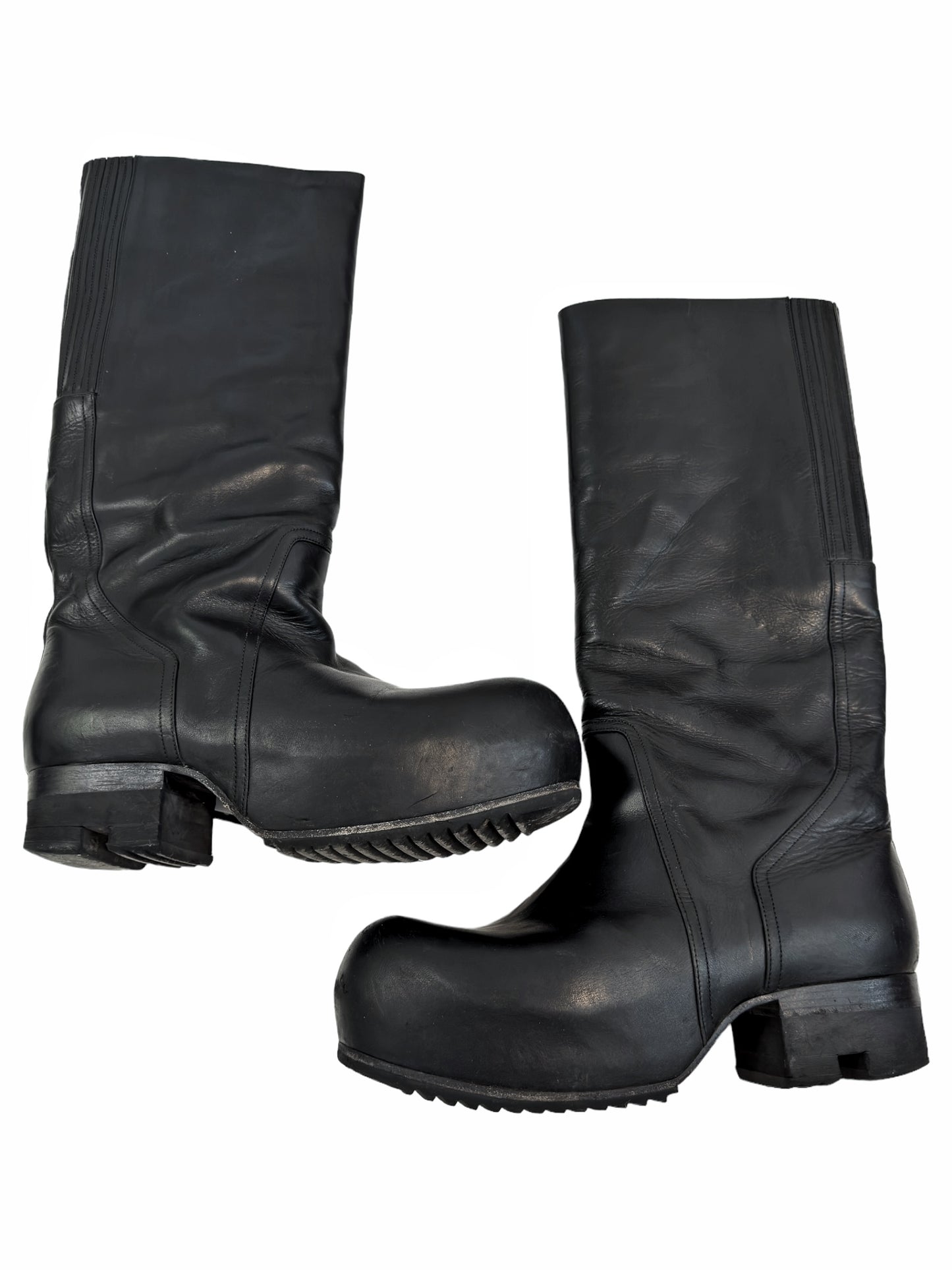 High Ballast Leather Boot (Black)