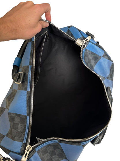 Keepall Bandouliere Bag Giant Damier Graphite Canvas 50 Duffle