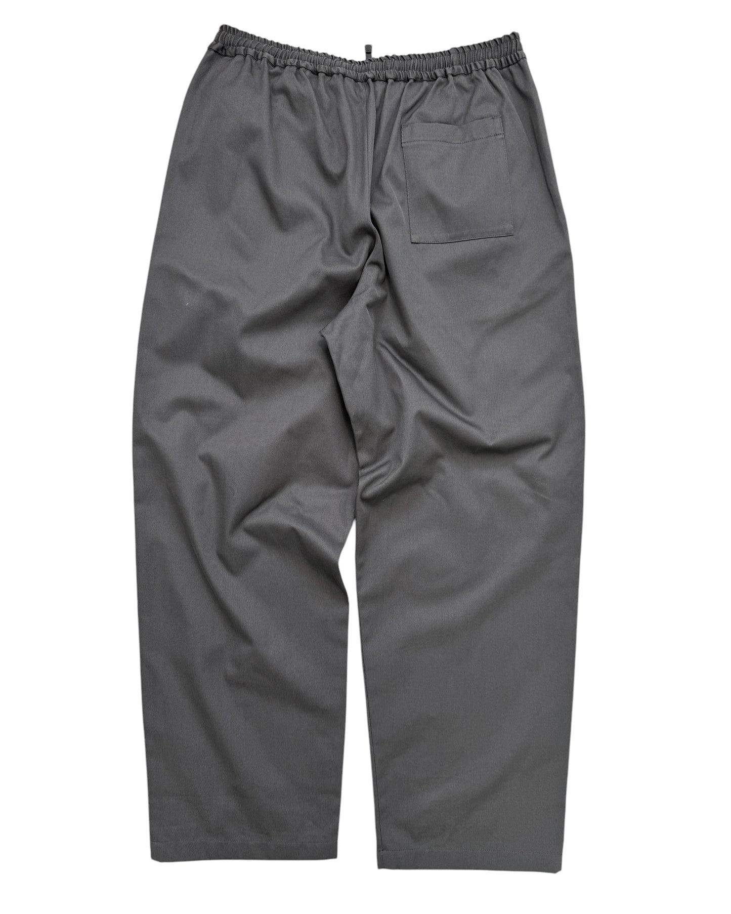 Grey Relaxed Fit Twill Trouser