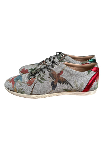 Glitter Bling Tian Bird Flat Shoes