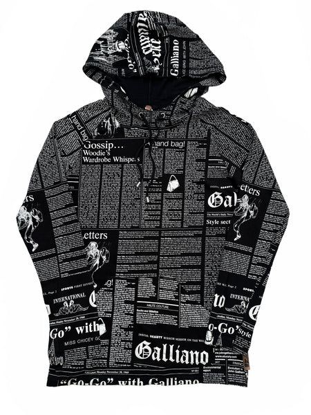 FW2000 Gazette Newspaper Graphics Hoodie