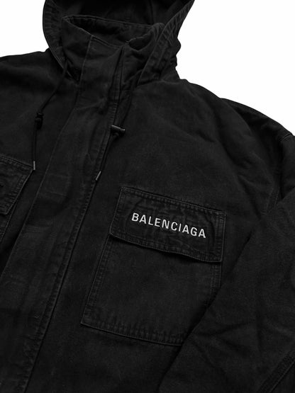 Persona Washed Denim Maxi Parka