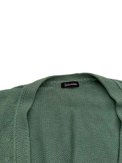 Distressed Faded Green Cardigan