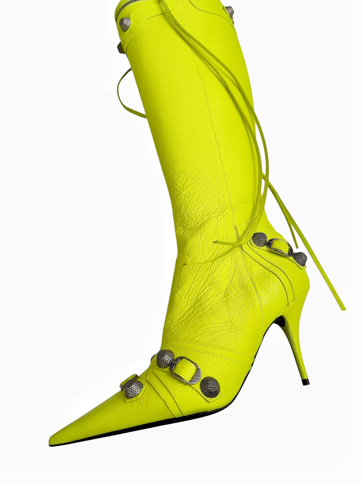 Fluo Yellow Cagole Boot Heel Arena H90