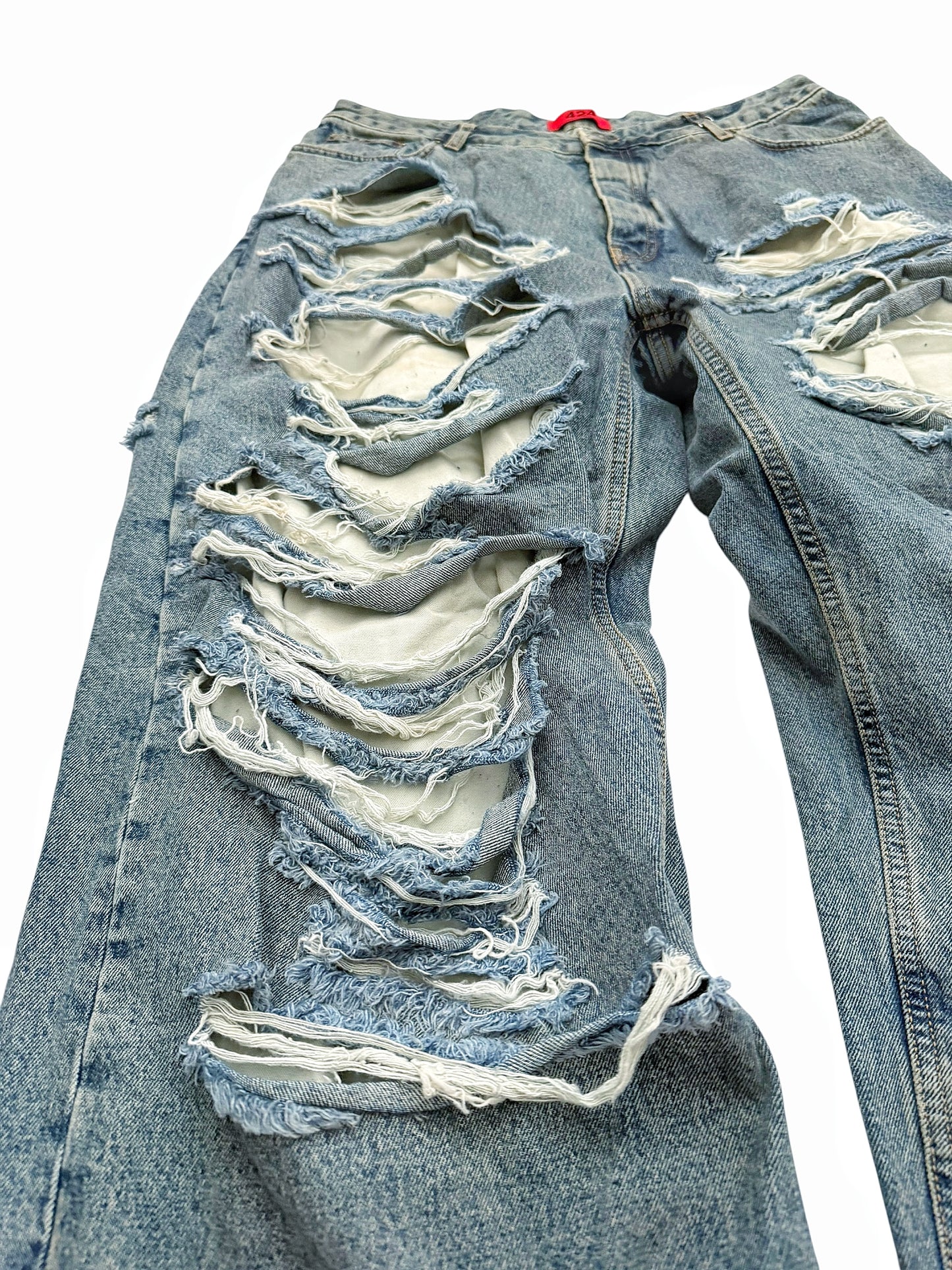 Distressed Big Daddy Baggy Denim Jeans