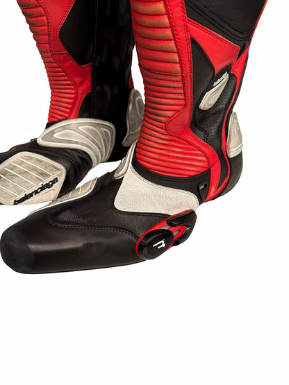 2023 Oversized Biker Motorcycle Boots High Red