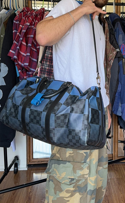 Keepall Bandouliere Bag Giant Damier Graphite Canvas 50 Duffle