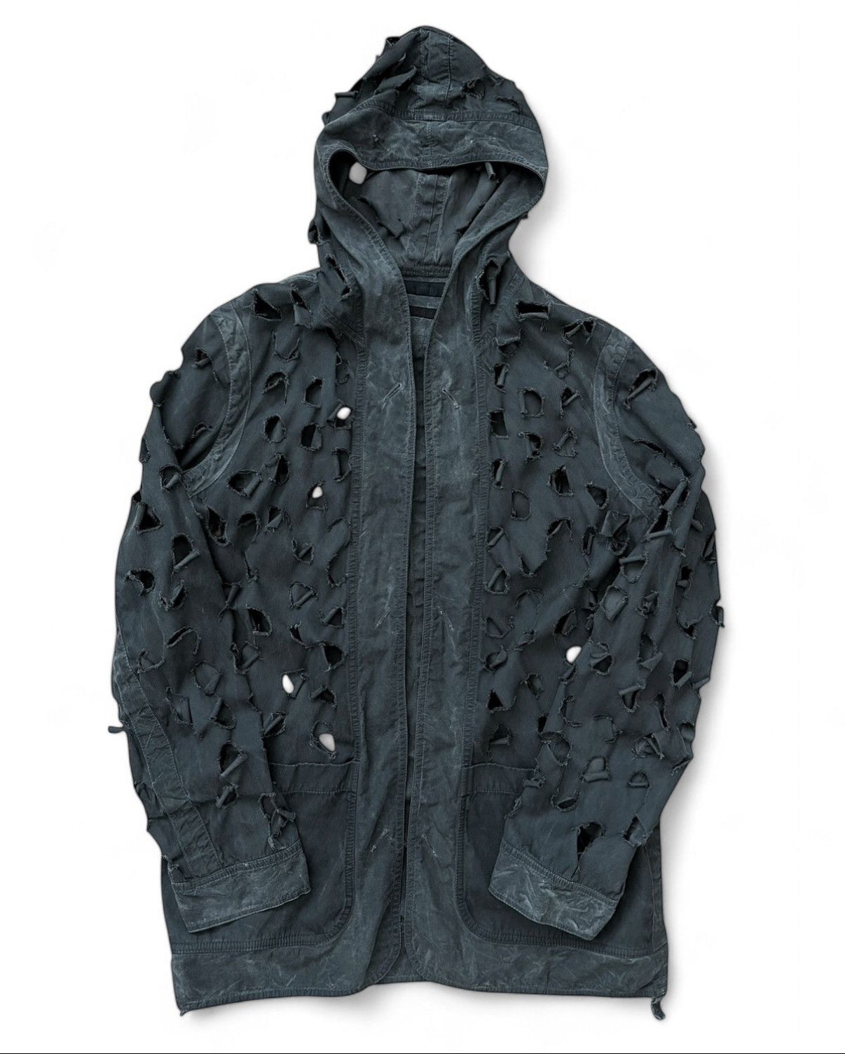 Blade Cut Layer Hooded Jacket