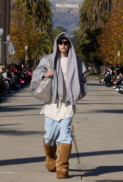 Grey Incognito Layer HEAVY Zip Hoodie