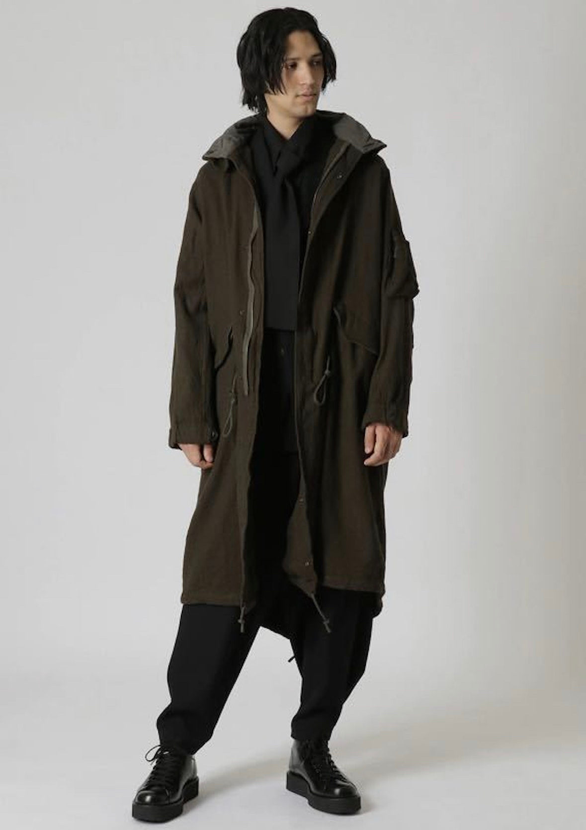 Fulling Serge R-Milling Wool Parka Mod Coat