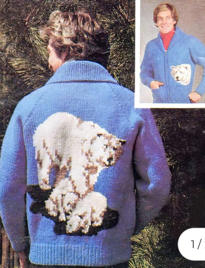 1960’s Mary Maxim Polar Bear Cowichan