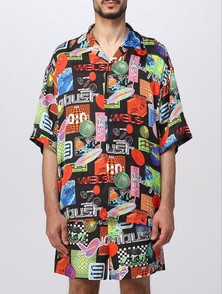 Cyber Rave Icons Viscose Hawaiian