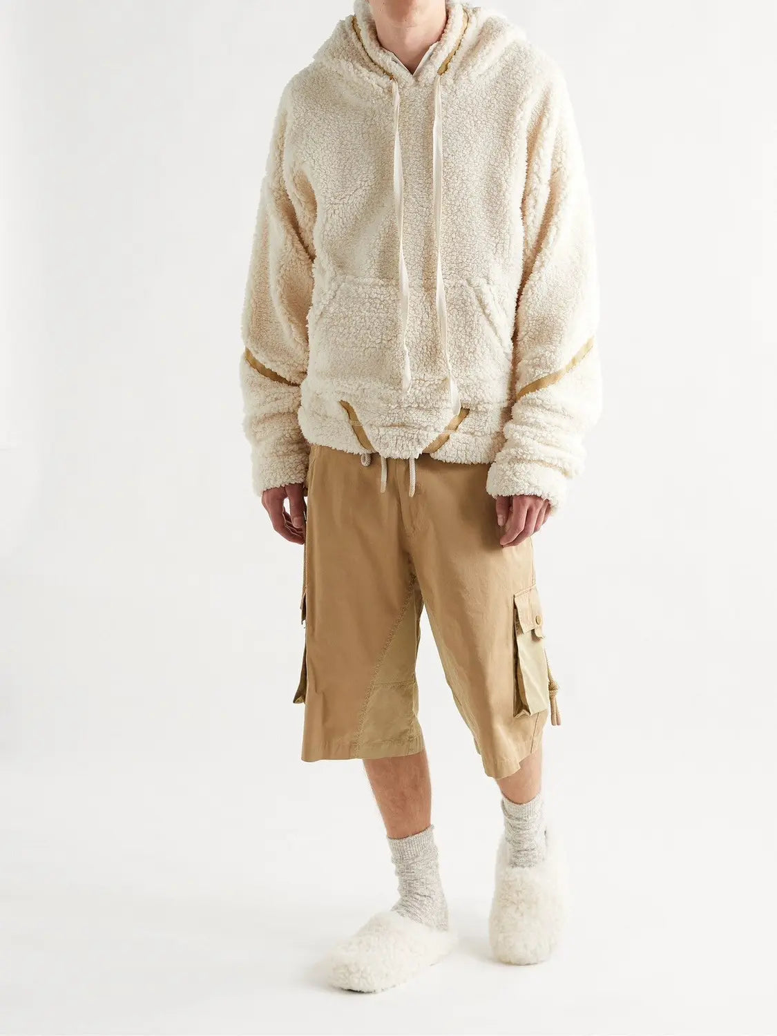 Faux Sherpa Fleece Oversized Hoodie