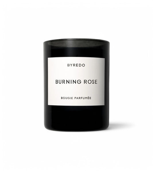 Burning Rose Candle