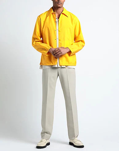 Yellow Polyamide Coach Jacket