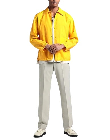 Yellow Polyamide Coach Jacket