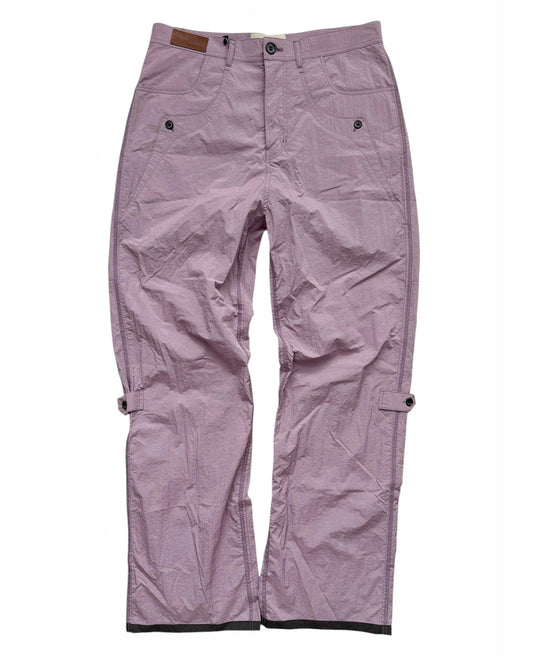 Pink Crack Nylon Tech Pants