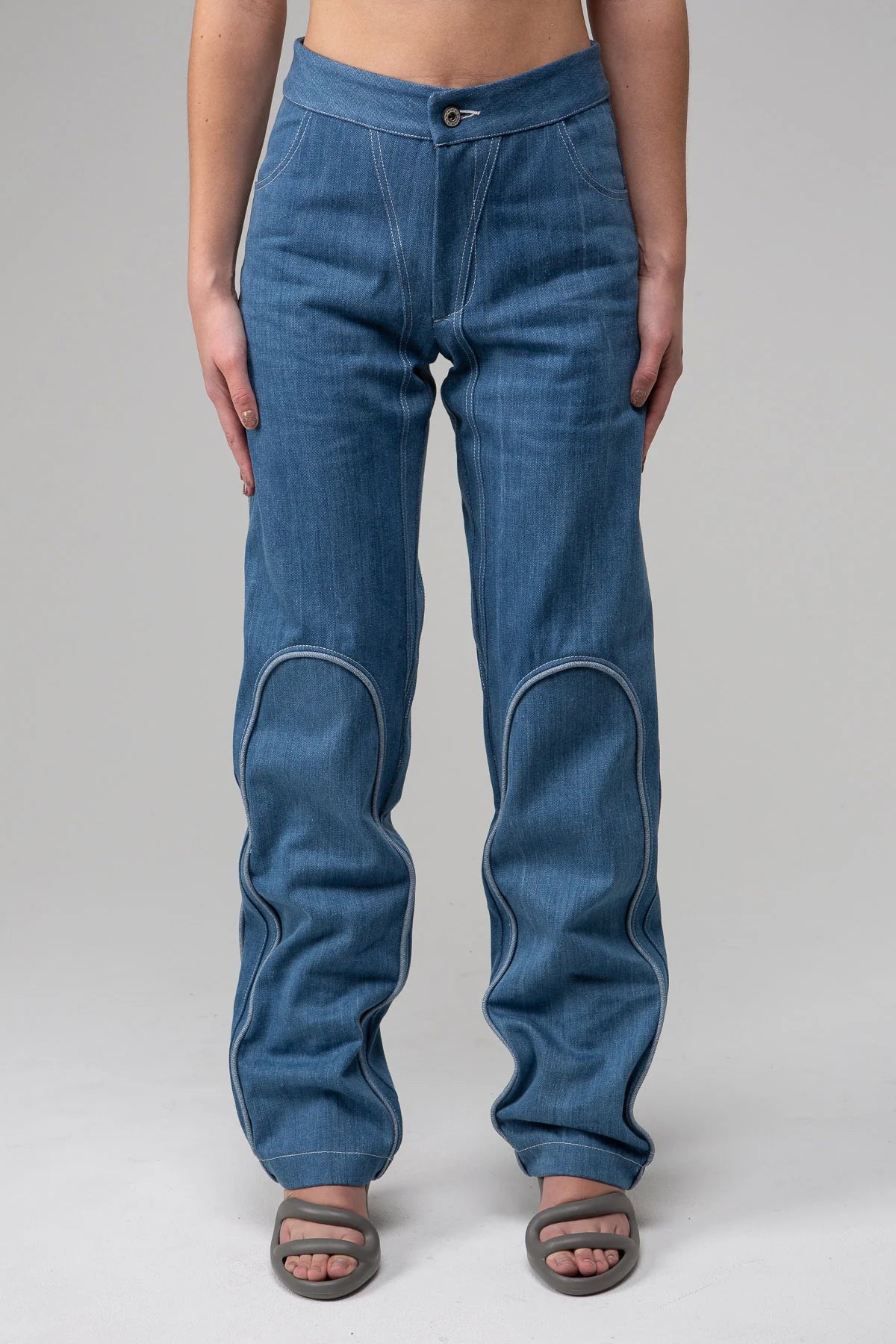 “Ella” Panel Denim Pants