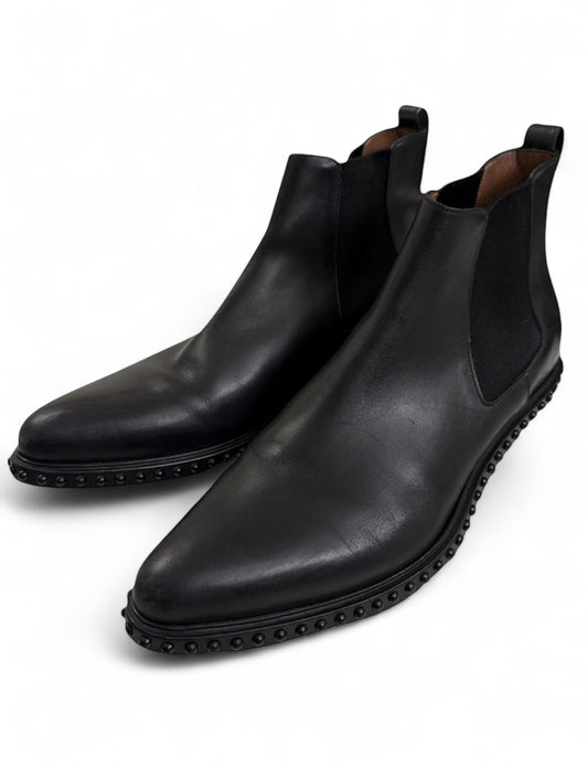 Studded Chelsea Boot Black Leather