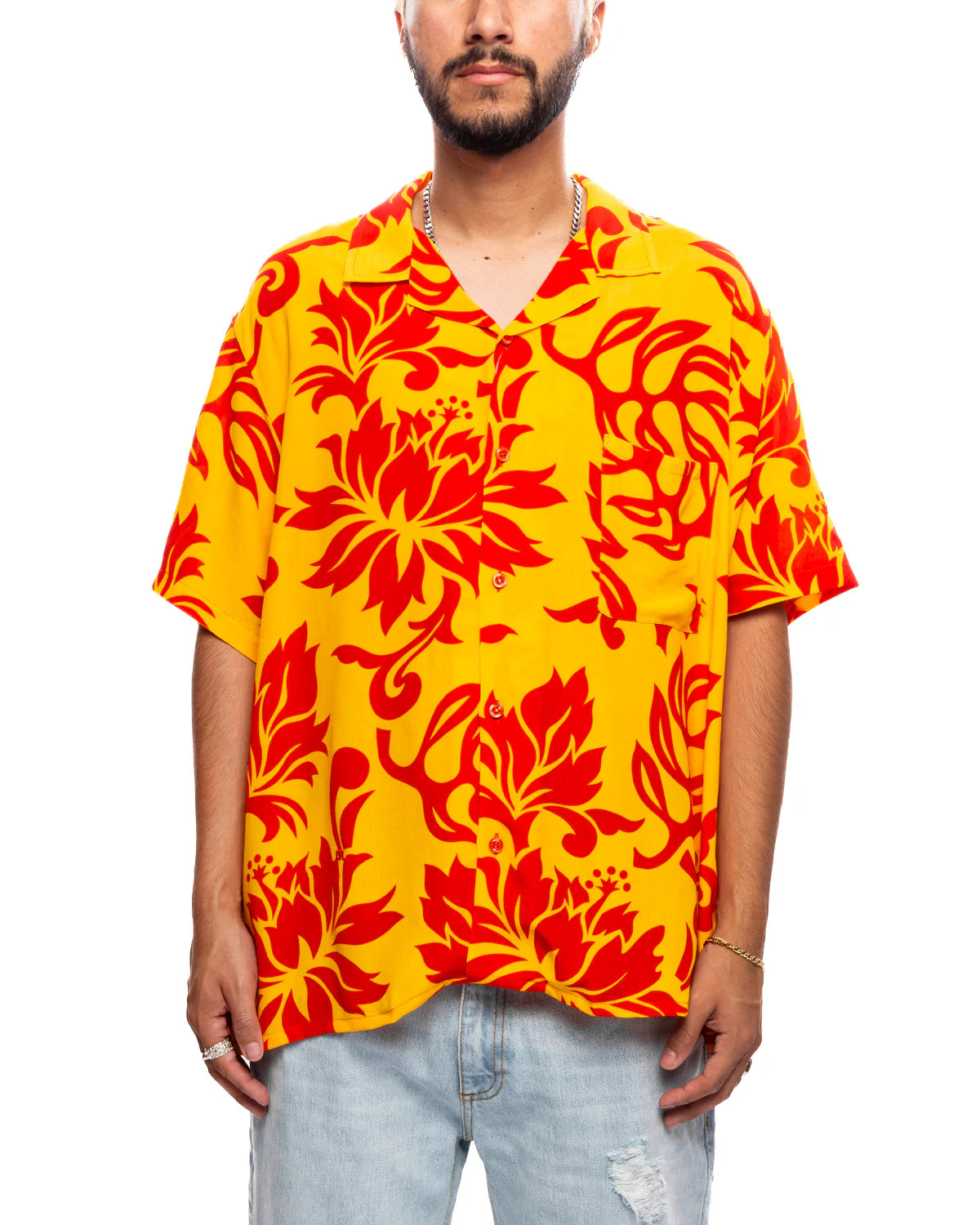 Eco Viscose Tropical Hawaiian Shirt