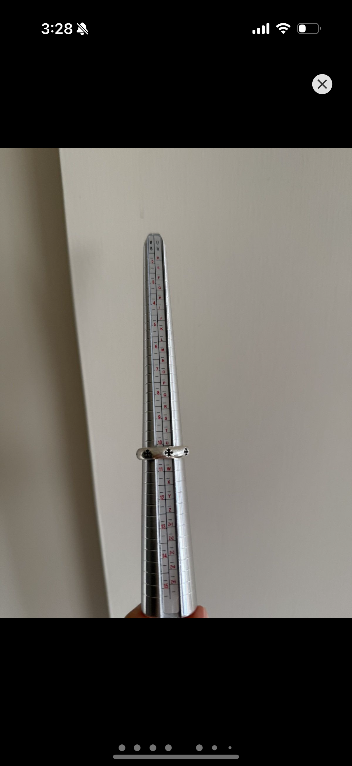 Negative Cross Silver Ring