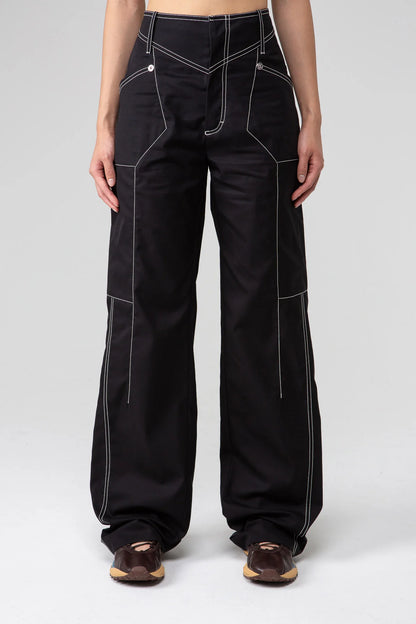 2023 Runway Black Bran Carpenter Trouser