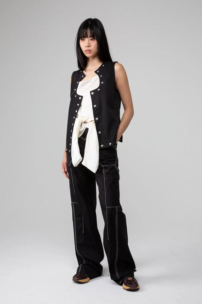 2023 Runway Black Bran Carpenter Trouser