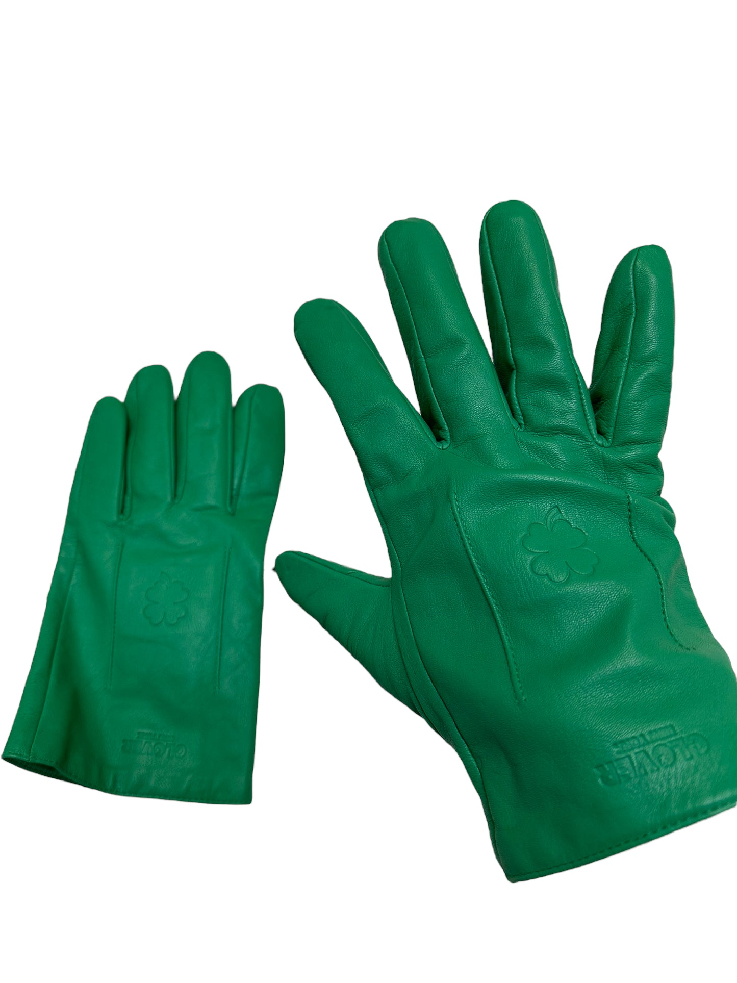 Green Leather Gloves