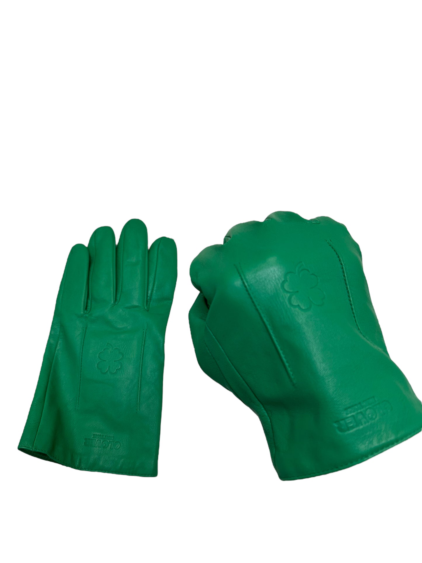 Green Leather Gloves