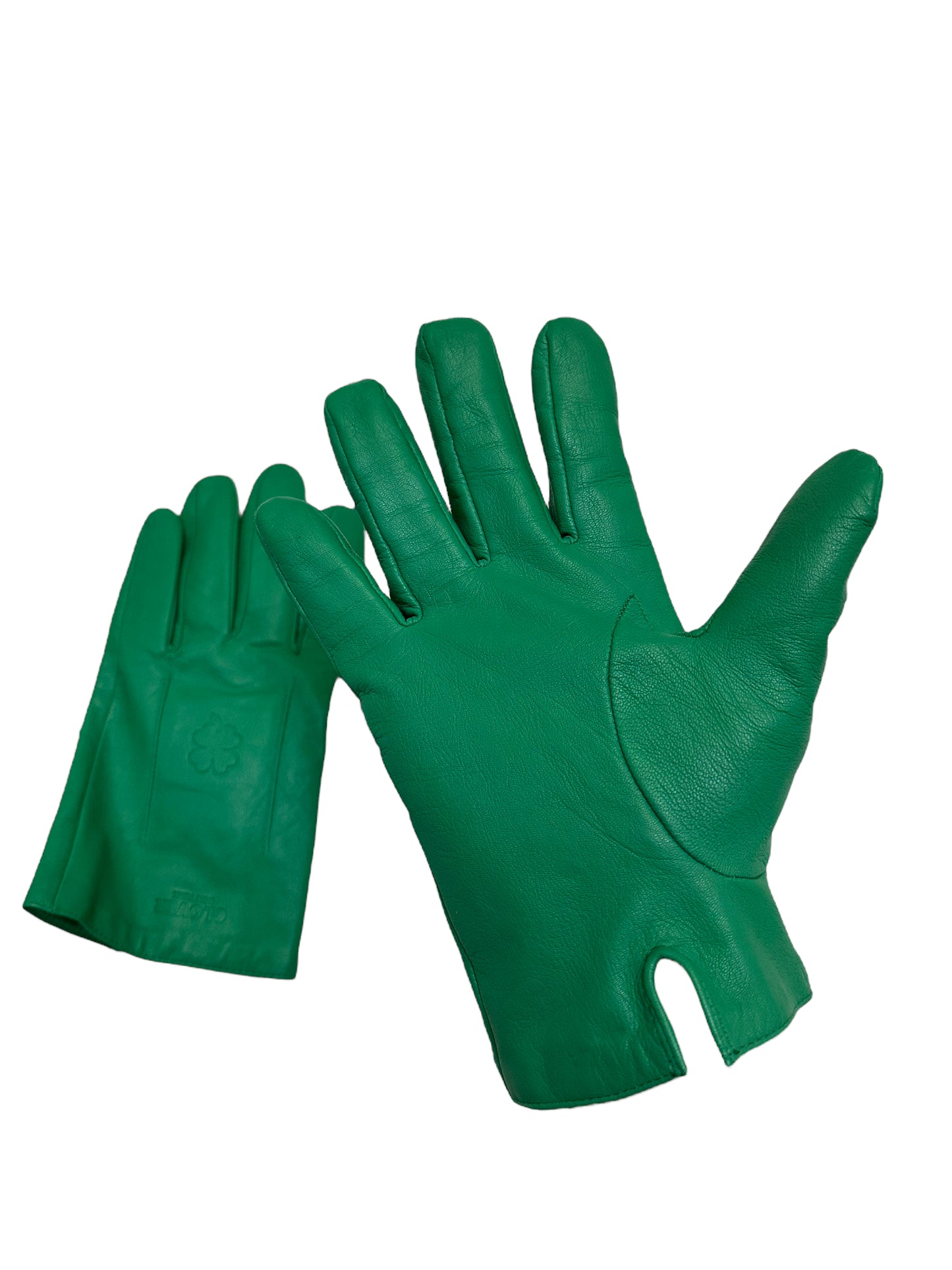 Green Leather Gloves