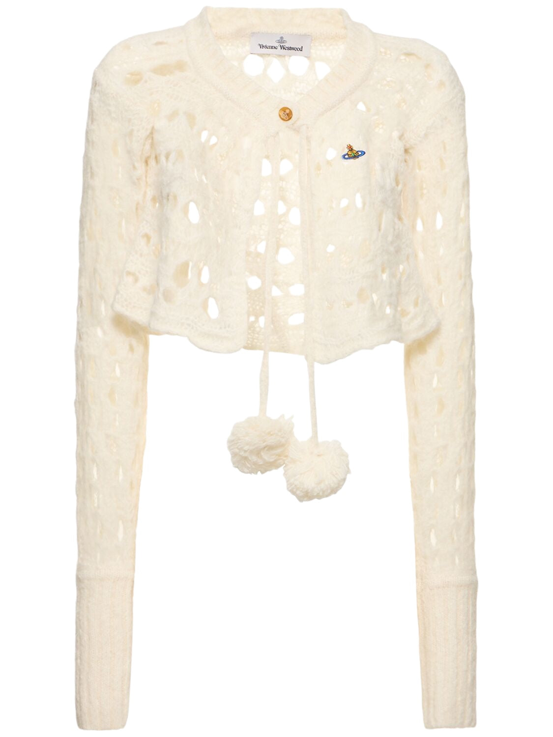 Cream Lacework Baby Cardi