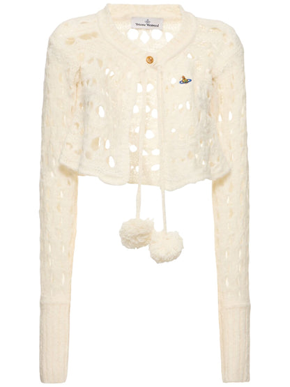 Cream Lacework Baby Cardi