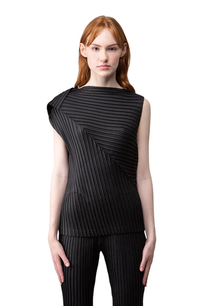 Angled Pleated Top